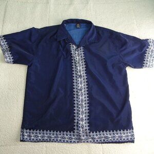 Claudio Nucci Fancy Oriental Graphic Shirt X-Large